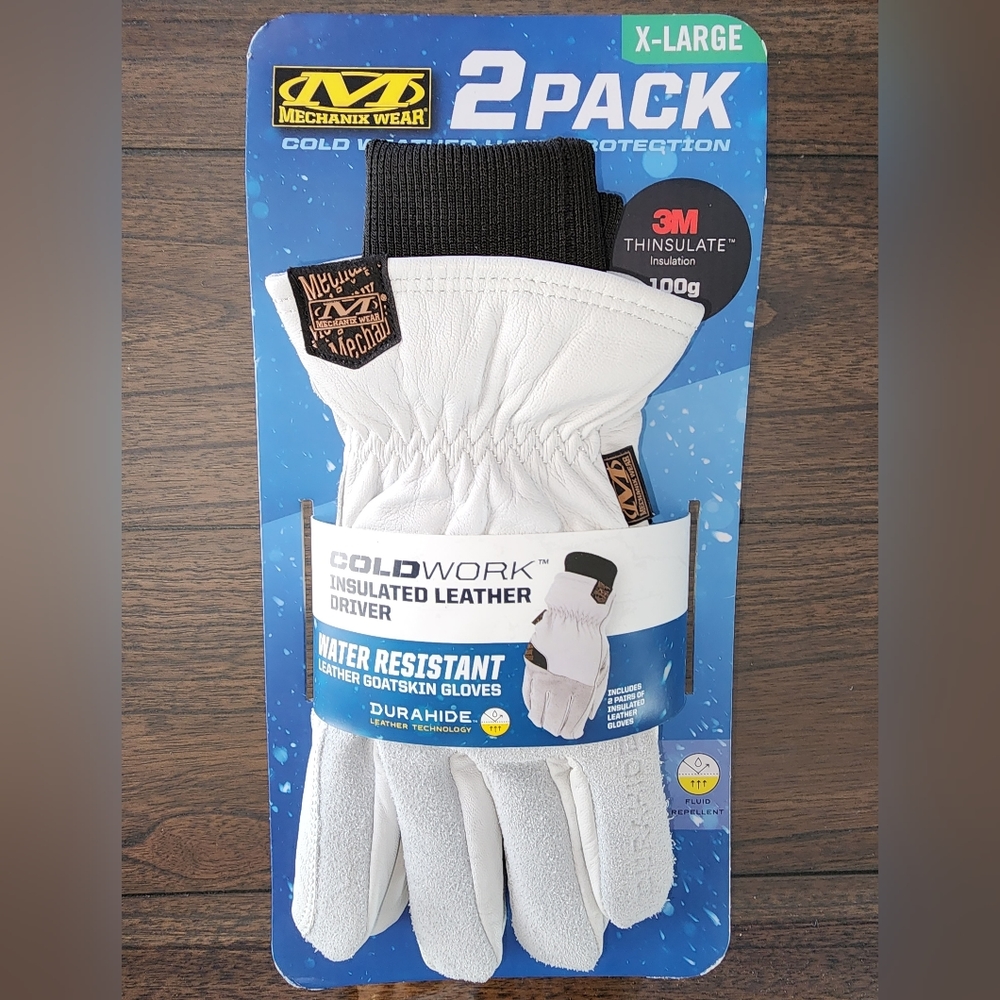 Mechanix Wear WINTER WORK GLOVES 2 PACK: COLDWORK"INSULATED LEATHER